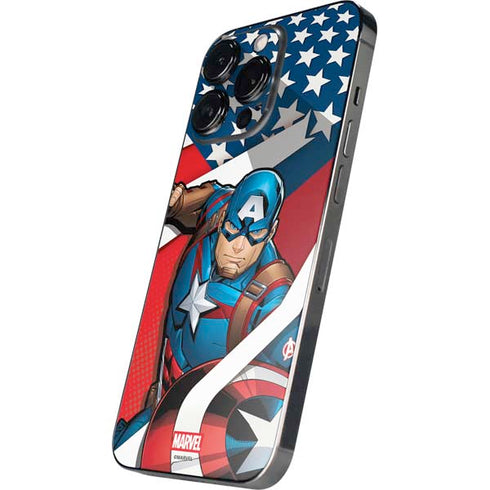 Marvel Captain America Action Pose iPhone 14 Pro Skin